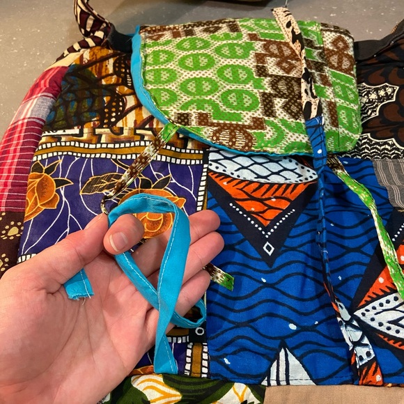 African Quilted Shoulder Bag - Picture 7 of 13
